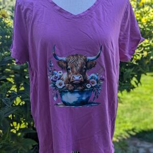 Time and Tru Purple T-Shirt